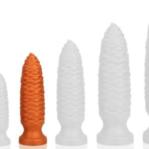 Plug Long Pine M – 18 cm-es prémium anális kényeztető, narancs