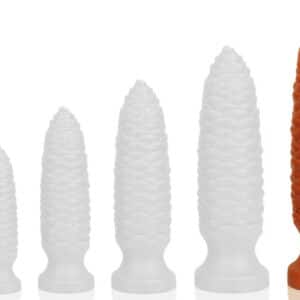 Pine XXL – prémium hosszú anál plug (28 x 8 cm) narancssárga