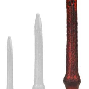 Gode Heelix L – prémium, piros kötött vibrátor 52 cm hosszú