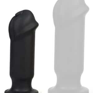 Dicky S – prémium fekete anális dugó 14 x 4,5 cm