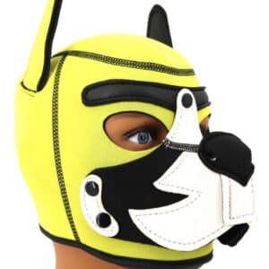 Puppy Fox – sárga-fehér neoprén maszk