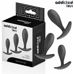 ADDICTED TOYS - 3 darabos prémium szilikon anális plug szett