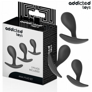 ADDICTED TOYS – prémium szilikon anál dugó szett (3 db)