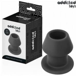 ADDICTED TOYS – extrém üreges anális dugó, szilikon, M-es 8,7 cm