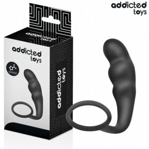 ADDICTED TOYS – szilikon anál dugó gyűrűvel, 4-es modell