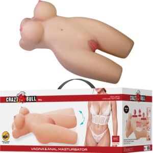 CRAZY BULL - élethű női torzó, vaginális és anális élmény