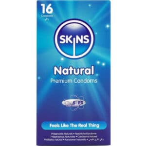 SKINS - prémium natúr óvszer csomag 16 darabos