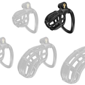 Nexia - prémium férfi chastity ketrec, 6,5 x 3,1 cm, fekete