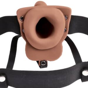Fetish Fantasy - állítható harness 15 cm-es vibráló pénisszel