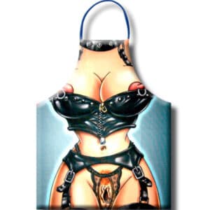 Diablo Picante – női BDSM kötény prémium szettben