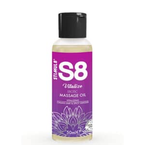 STIMUL8 S8 – Vitalizáló erotikus masszázs olaj lime 50 ml