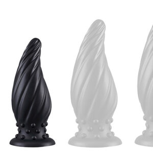 Plug Spiral Pik M – spirális anális kényeztető, fekete