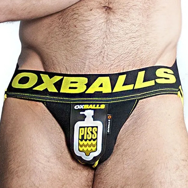 Jockstrap Oxjok – férfi fekete jockstrap prémium anyagból