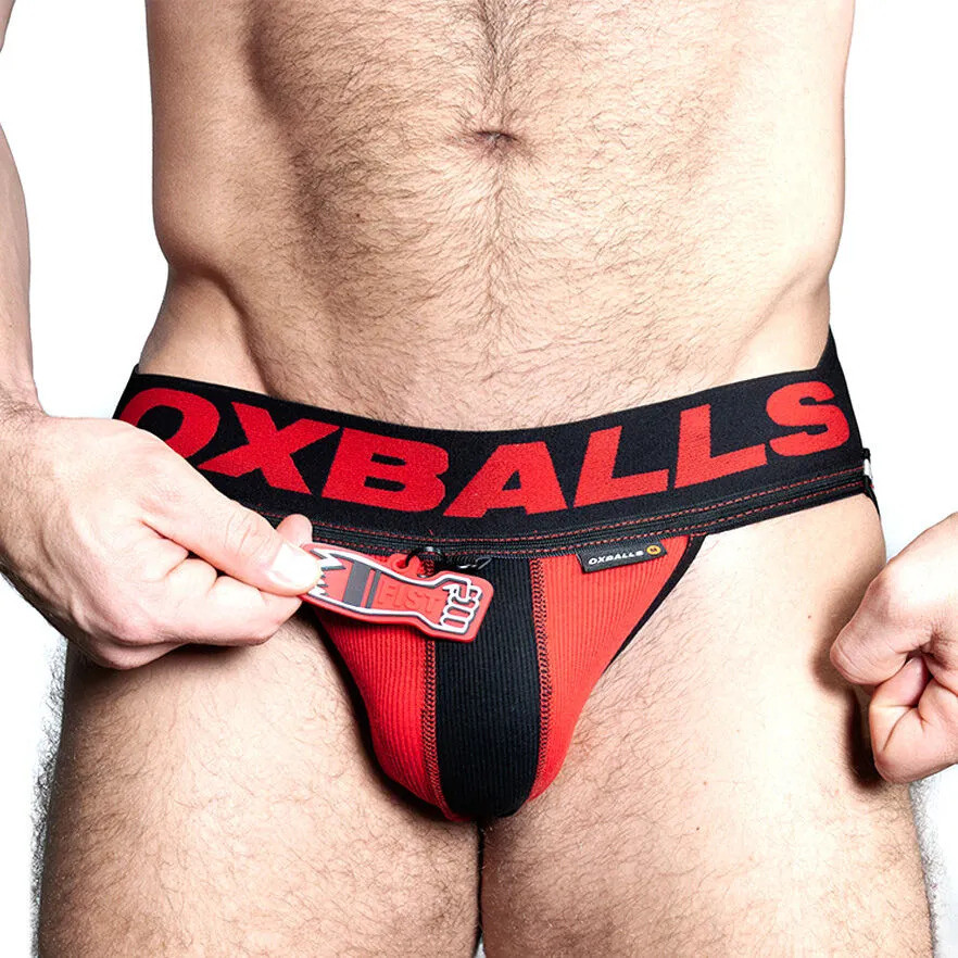Oxjok Fisterjock – prémium, érzéki férfi jockstrap pirosban