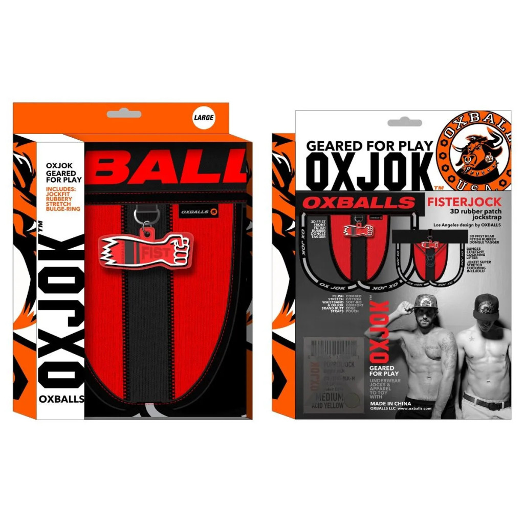 Oxjok Fisterjock – prémium, érzéki férfi jockstrap pirosban - Image 6
