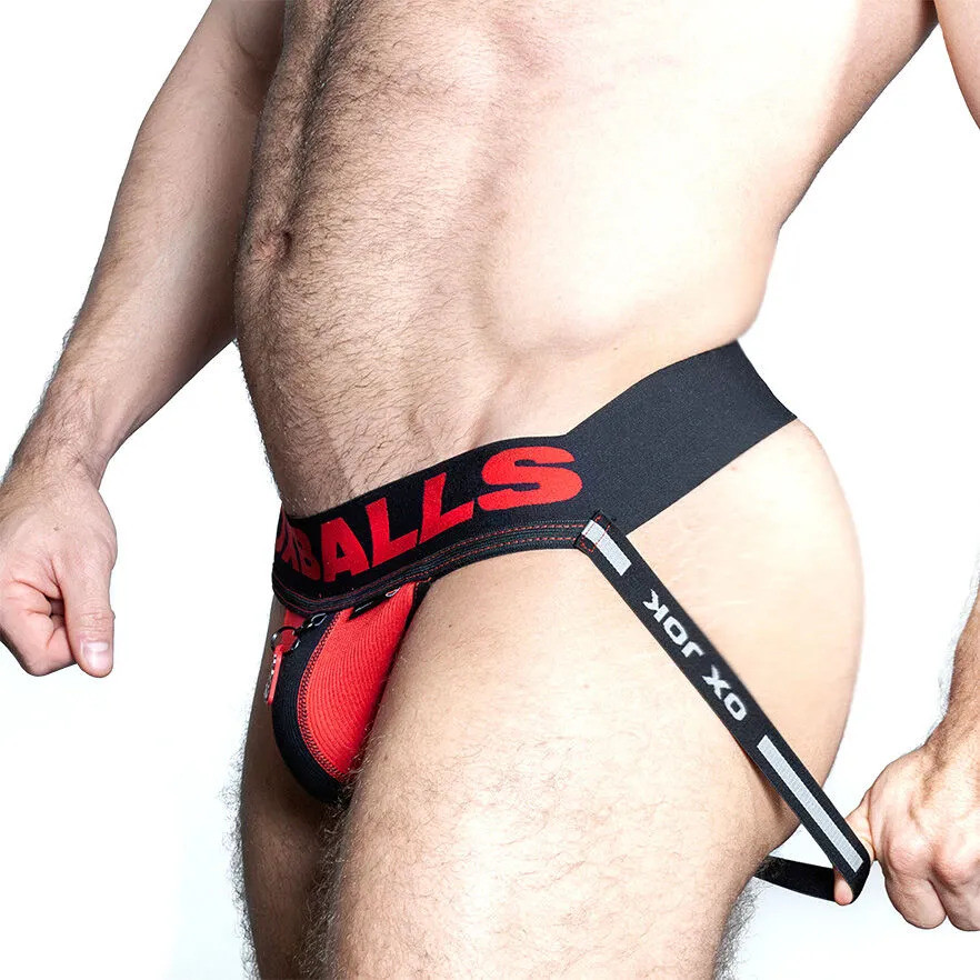 Oxjok Fisterjock – prémium maszturbáló jockstrap, piros - Image 4