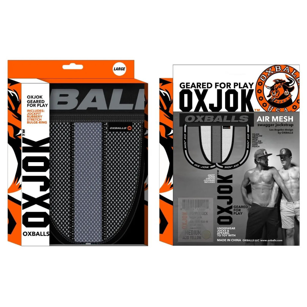 Oxjok Airmesh – stílusos fekete jockstrap intim viselet - Image 5