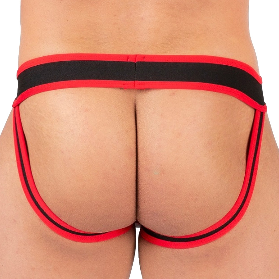 Prémium Jockstrap - Fekete-Piros Elegancia - Image 2