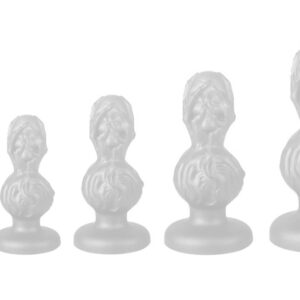 Skullis XS Plug – prémium anális izgató 9 x 4 cm, piros-fekete