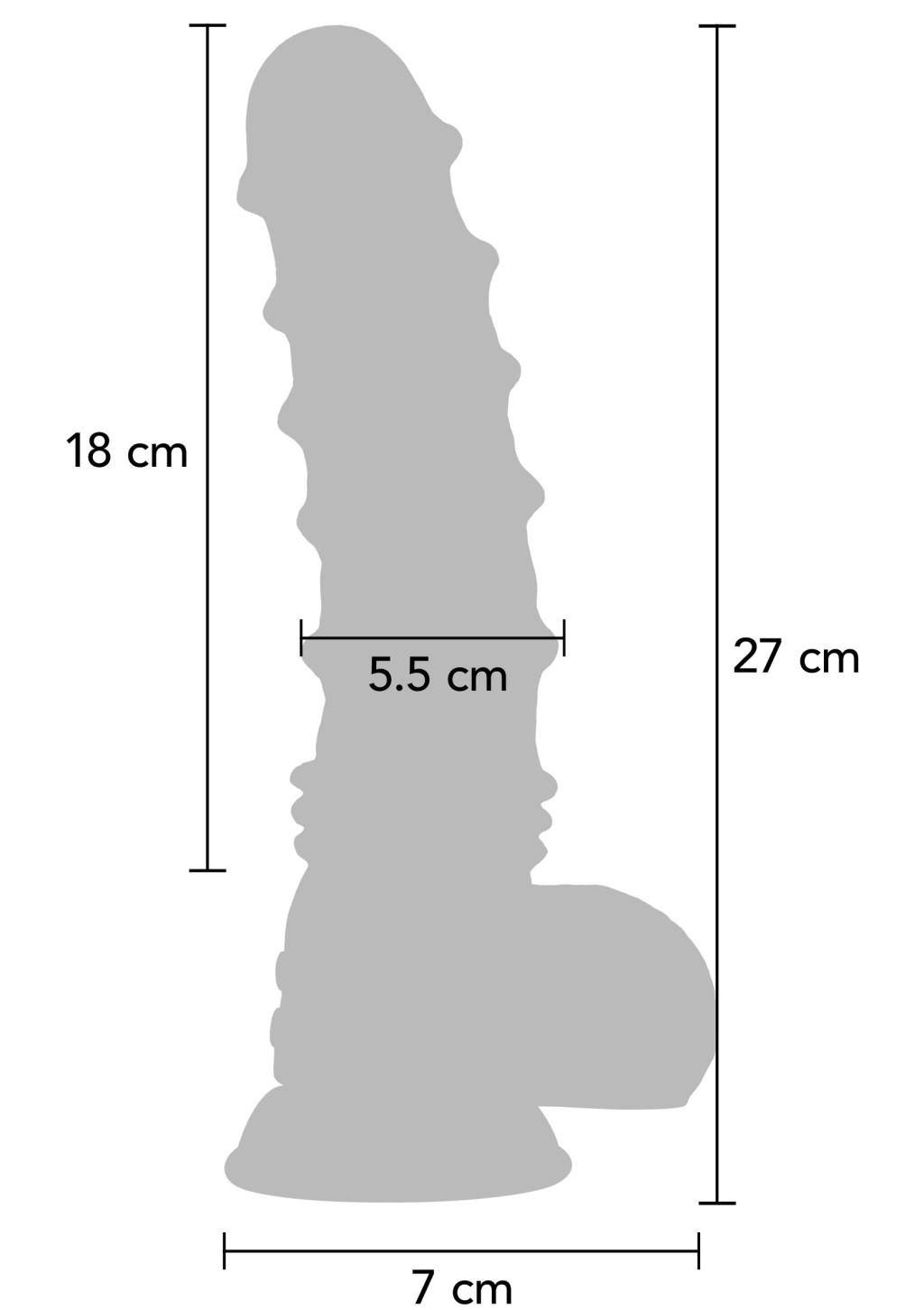 Vibráló dildo Dragon – prémium vízálló vibrátor 21 cm - Image 9