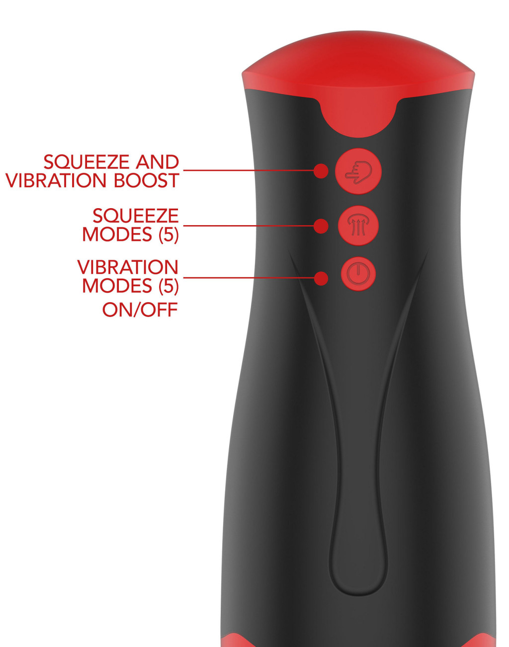 Deep Squeeze – vibrációs és szívó maszturbátor - Image 4