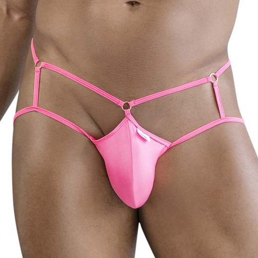 Sexy Guzo – Élvezetes pink jockstrap intim fonott dizájnnal