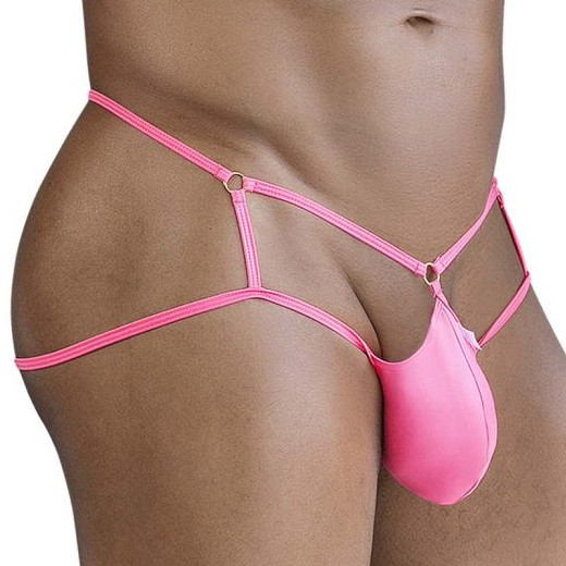 Sexy Guzo – Élvezetes pink jockstrap intim fonott dizájnnal - Image 3