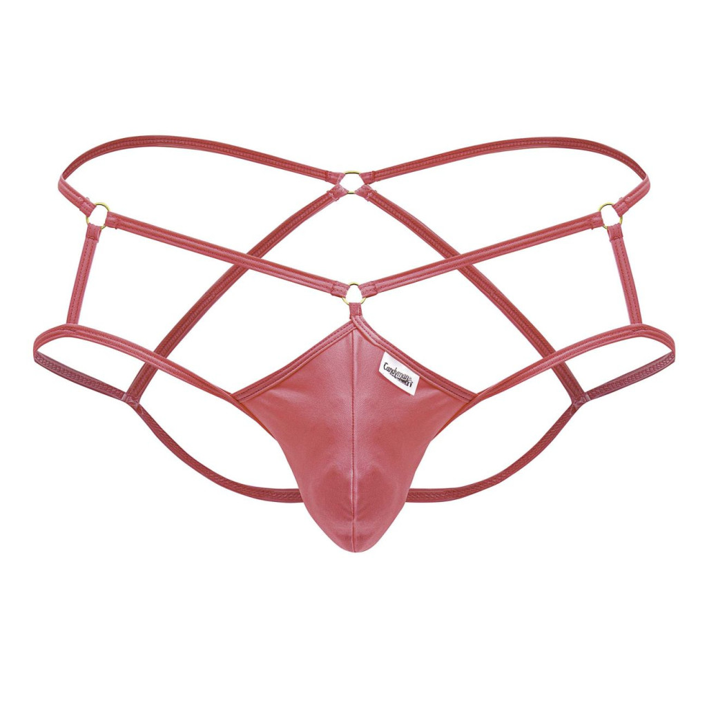 Sexy Guzo – Élvezetes pink jockstrap intim fonott dizájnnal - Image 4