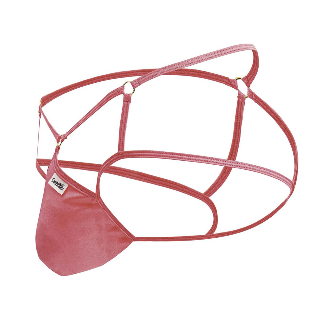 Sexy Guzo – Élvezetes pink jockstrap intim fonott dizájnnal - Image 5