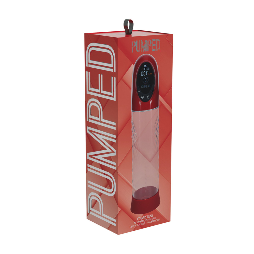 Cyberpulse – prémium péniszpumpa 21 x 6 cm, piros - Image 2