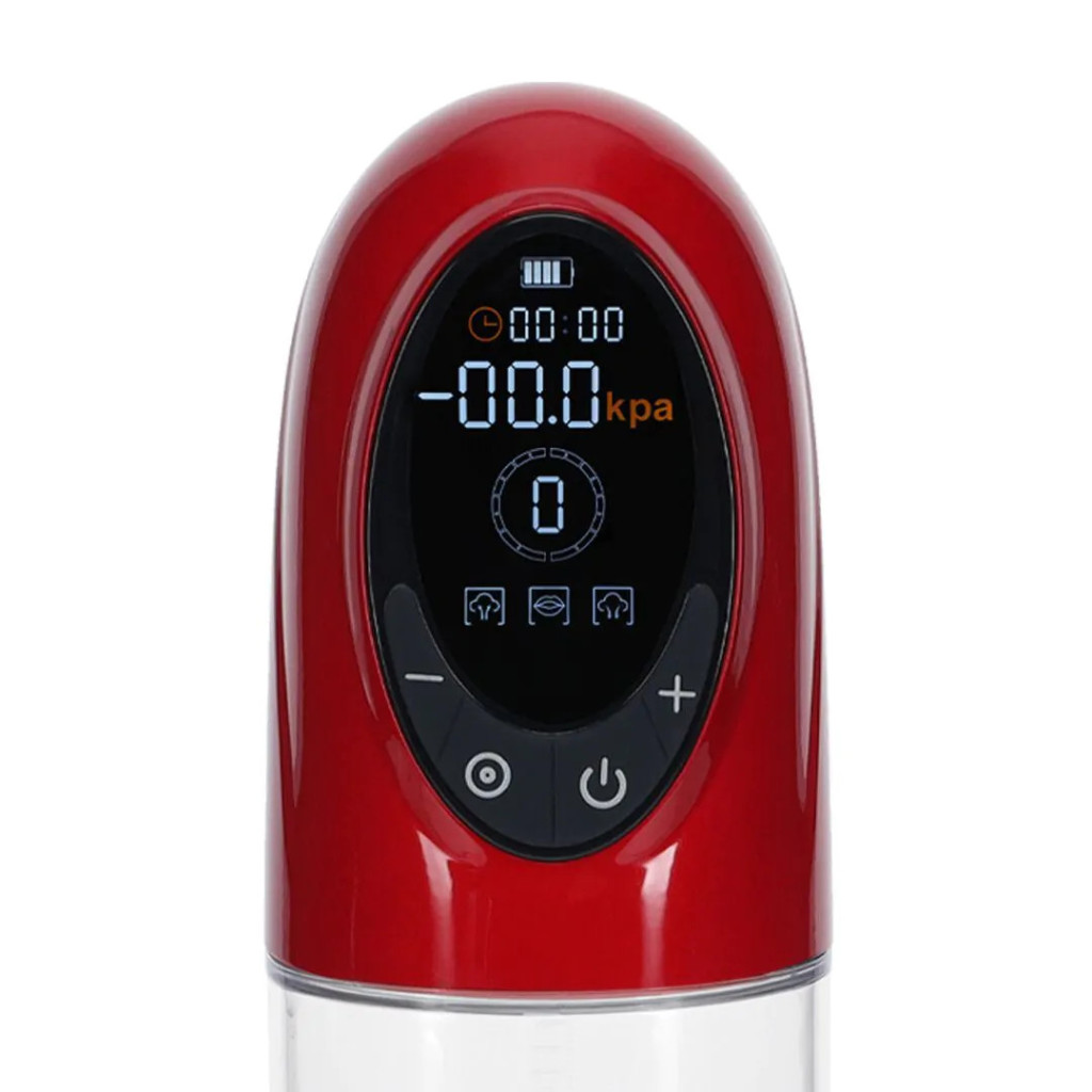 Cyberpulse – prémium péniszpumpa 21 x 6 cm, piros - Image 5