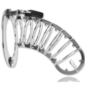 Metal Hard – biztonsági záras péniszpajzs 14 cm