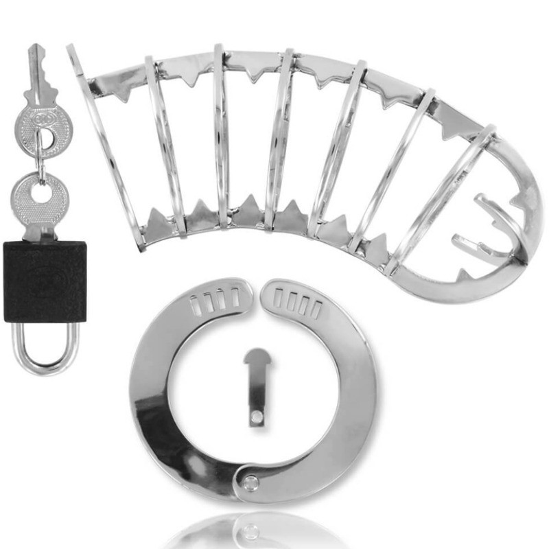 Metal Hard – biztonsági záras péniszpajzs 14 cm - Image 2