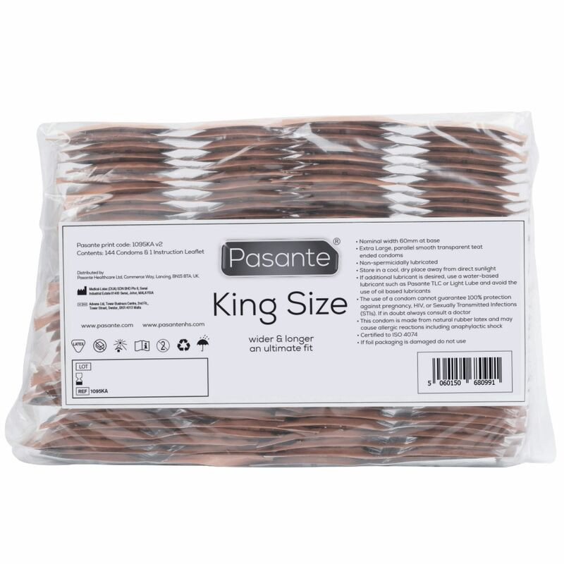 PASANTE – King Size óvszer, 144 darabos kiszerelés