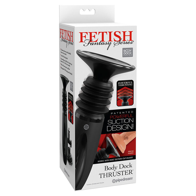 Fetish Fantasy – 7 funkciós, fekete dildó klipsz - Image 5