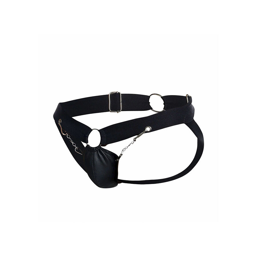 MOB – fekete láncos jockstrap, egy méretben - Image 8