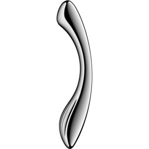 SATISFYER - prémium rozsdamentes acél dupla végű dildó