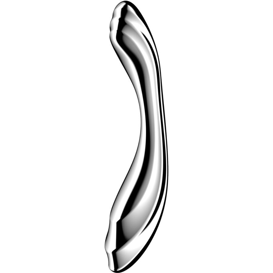 SATISFYER Pure Gravity 2 – prémium, rozsdamentes, dupla dildó