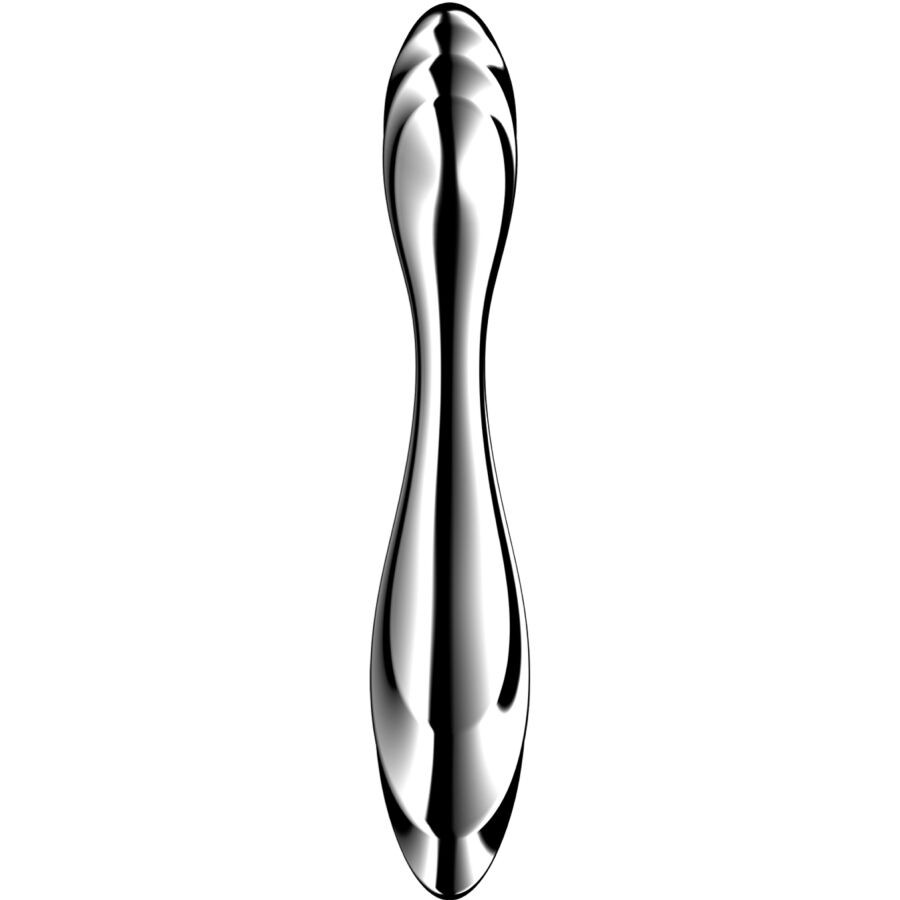 SATISFYER Pure Gravity 2 – prémium, rozsdamentes, dupla dildó - Image 2