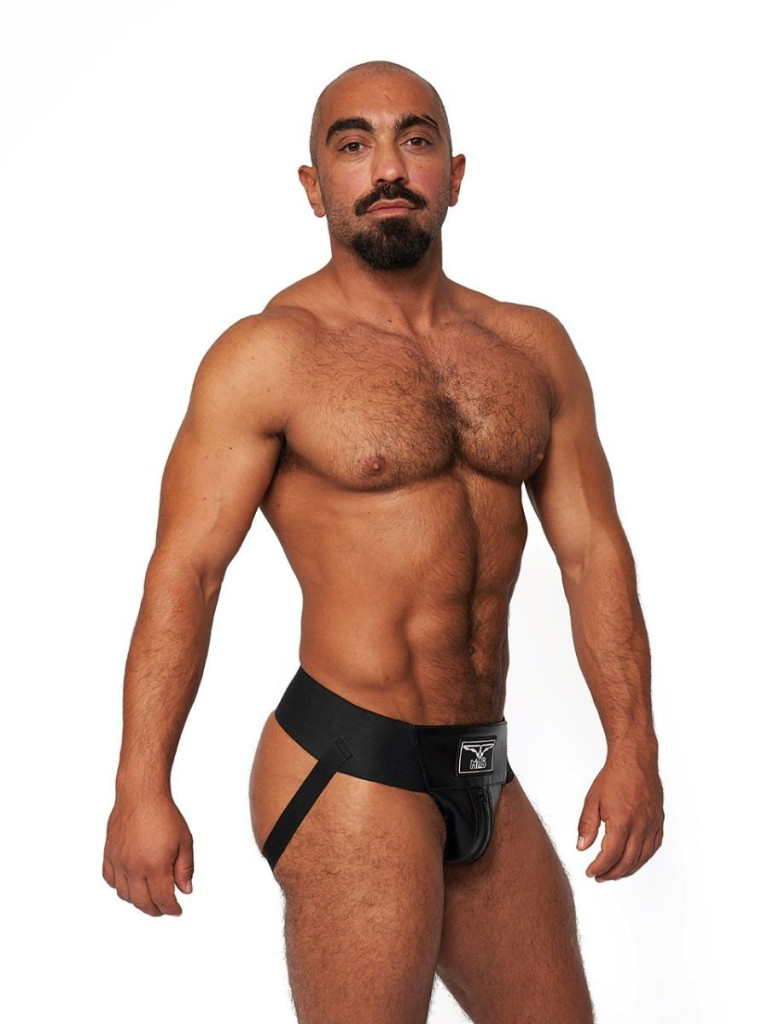 Mister B Leather – fekete prémium bőr jockstrap - Image 5