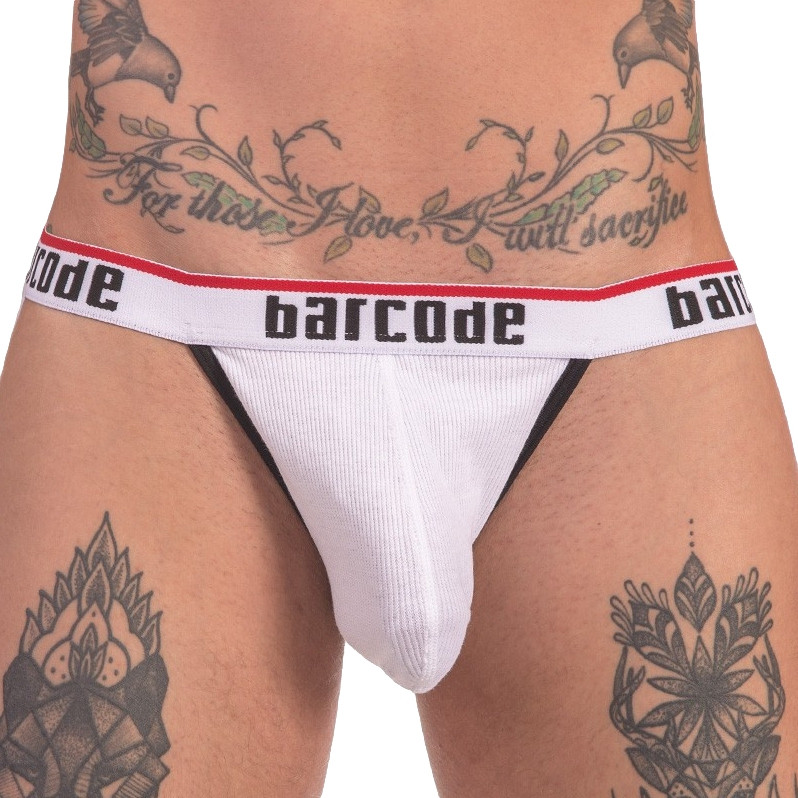 Cosme White – elegáns férfi jockstrap fehér színben