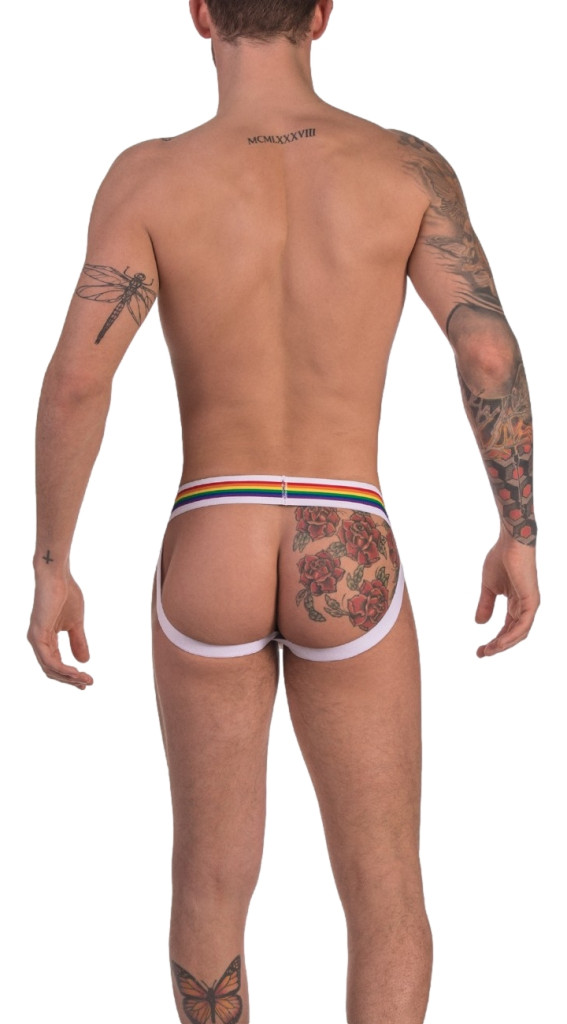 Barcode Pride – fehér jockstrap intim élményhez - Image 5