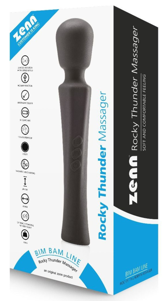 Wand Rocky Thunder – 21 cm-es prémium masszírozó vibrátor - Image 2