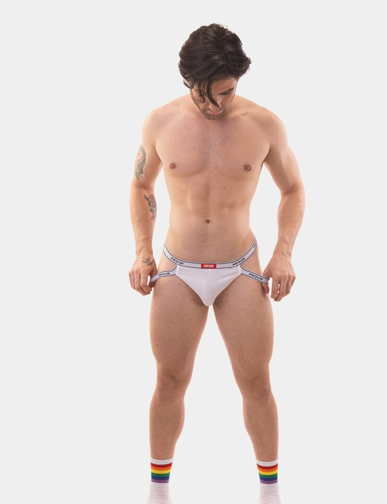 Rib Jock – elegáns fehér férfi fehérnemű - Image 4