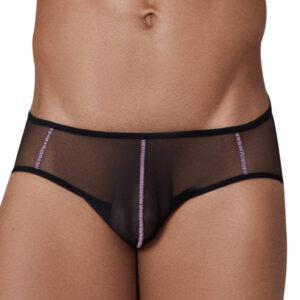 Hunch - átlátszó fekete-lila jockstrap