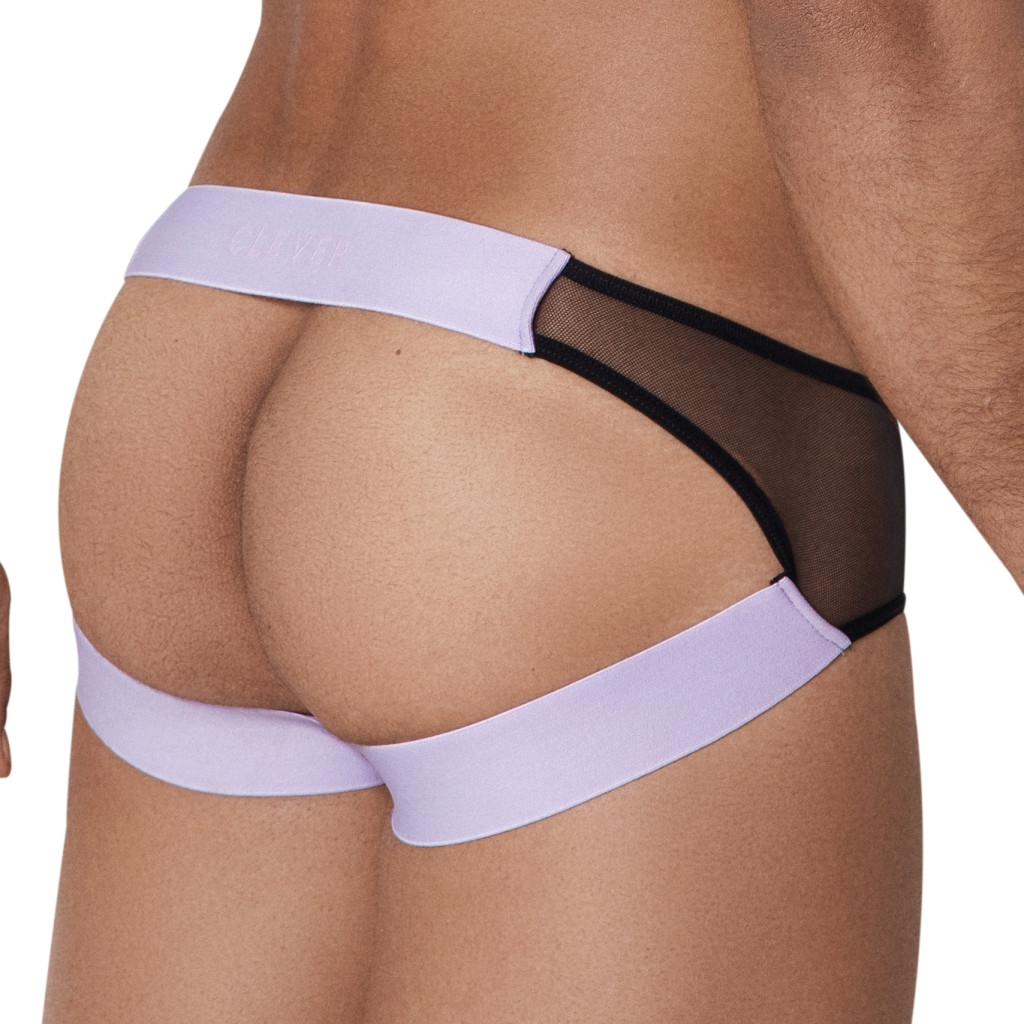 Hunch - átlátszó fekete-lila jockstrap - Image 2