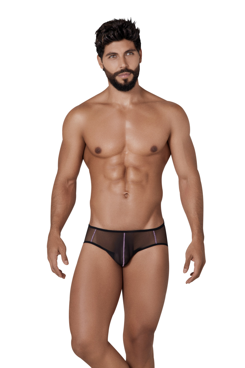 Hunch - átlátszó fekete-lila jockstrap - Image 3