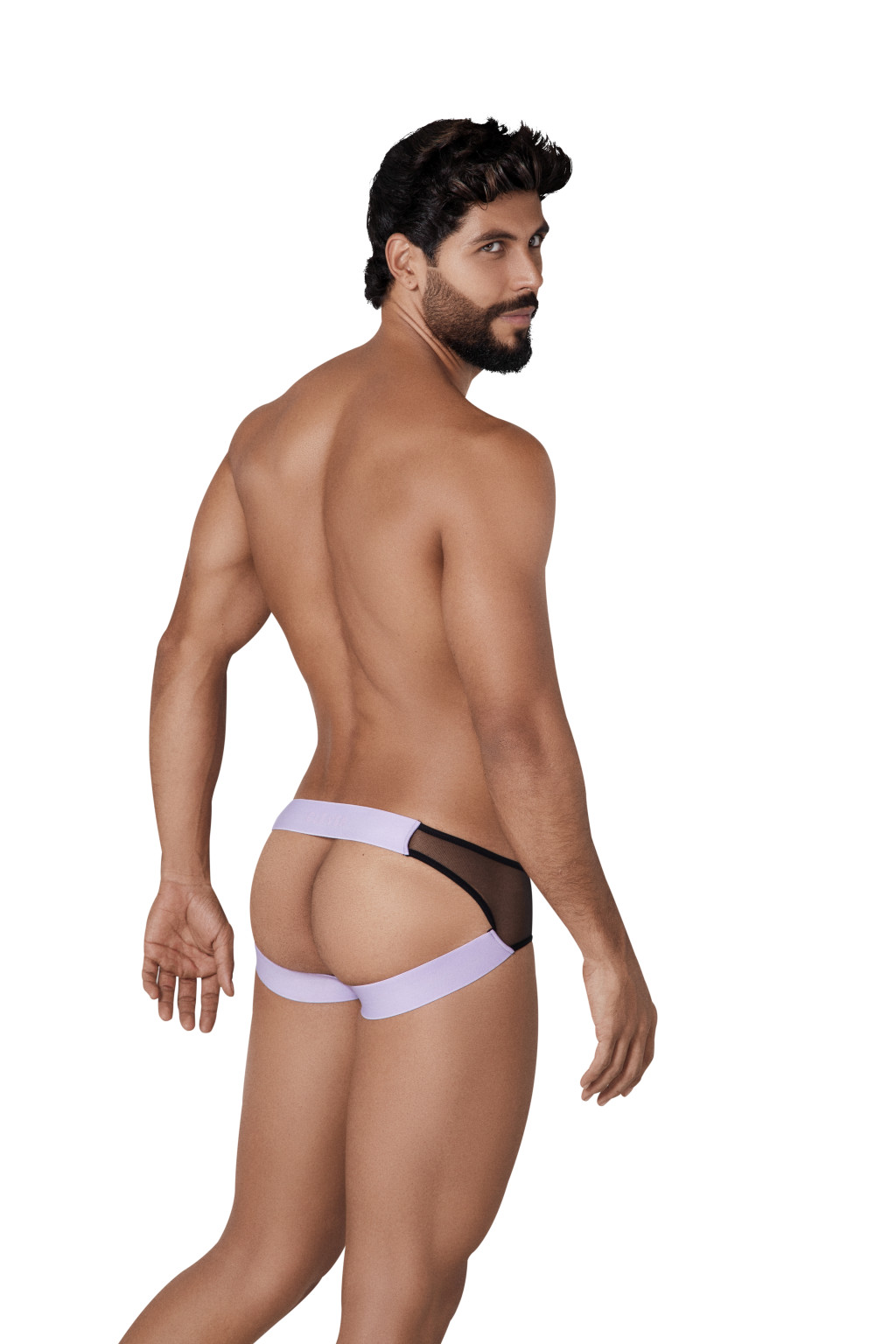 Hunch - átlátszó fekete-lila jockstrap - Image 5