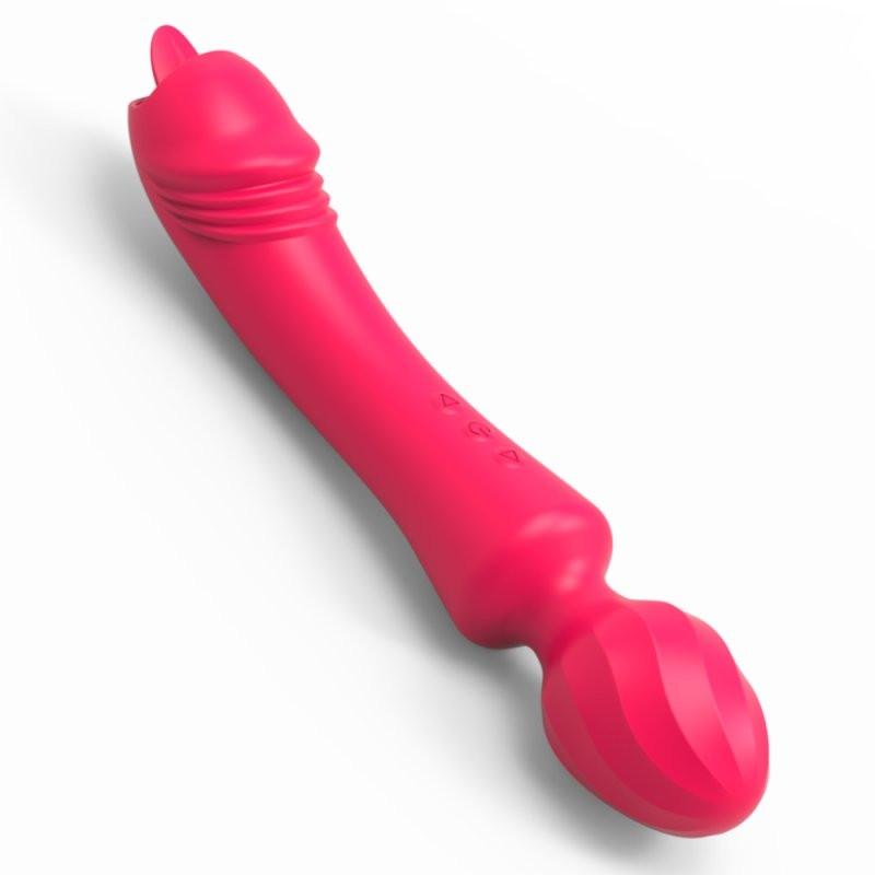 Varázspálca – 20 cm-es nyelv formájú masszírozó, piros - Image 3