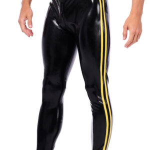 Xrub latex nadrág - fekete-sárga, elöl-hátul cipzárral